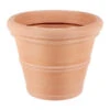 Vasar Kunststoff-Topf Doppio Bordo, Rund, Terrakotta -Haus Pflanzen Welt 1107614 BildFS 001 UebertopfImprunetaDoppioBordoKunTopfImpruneta70Cm