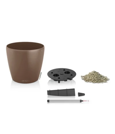 LECHUZA® CLASSICO Color, All-in-One-Set -Haus Pflanzen Welt 1498864 PR FS 002 ClassicoColorMuskatLechuza