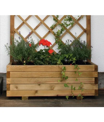 Holz-Blumenkasten Mit Spalier Wachau, B90/H140/T40 Cm -Haus Pflanzen Welt 1548924 WE MO 001 HolzBlumenkastenWachau