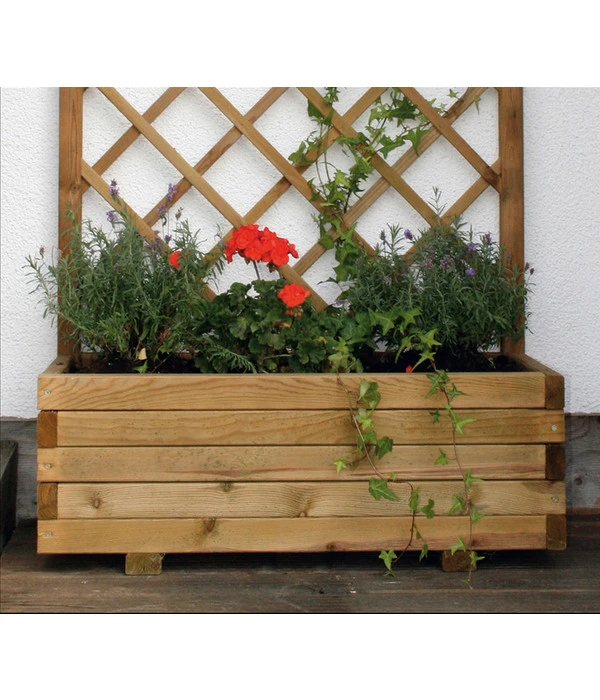 Holz-Blumenkasten Mit Spalier Wachau, B90/H140/T40 Cm 4 Holz-Blumenkasten Mit Spalier Wachau, B90/H140/T40 Cm – Bild 2