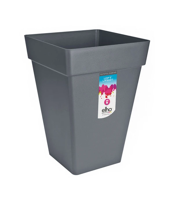 Elho Kunststoff-Blumentopf Loft Urban, Eckig, Anthrazit 3 Elho Kunststoff-Blumentopf Loft Urban, Eckig, Anthrazit