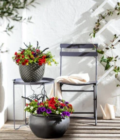 Dehner Keramik-Topf Bavaria, Bauchig -Haus Pflanzen Welt 167510 167544 167643 WE MO 10 KeramikPflanztopfBavariaglasiert