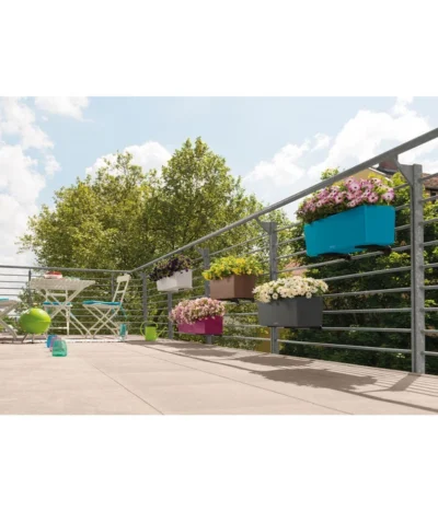LECHUZA® Kunststoff-Kasten Balconera Color, Rechteckig -Haus Pflanzen Welt 1703222 1703230 1703263 1703297 1703305 1703313 WE MO 002 LechuzaBalconeraColorAllinOneSetBalkonkastenBlumenkasten 1
