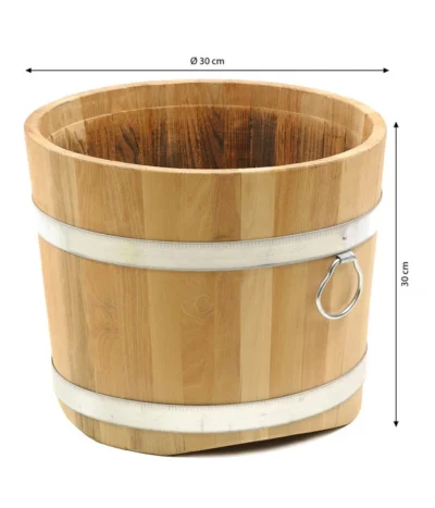 Küferei Kardos Robinienkübel, Rund -Haus Pflanzen Welt 1709096 WE BG 001 KuefereiKardosRobinienkuebelrund