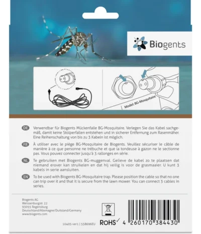 Biogents Verlängerungskabel Für Mückenfalle, 10 M -Haus Pflanzen Welt 2010908 WE DE 001 Biogents BGVerlaengerungskabel10m