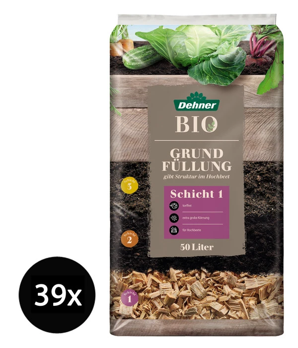 Dehner Bio Hochbeet Grundfüllung, 39 X 50 Liter 3 Dehner Bio Hochbeet Grundfüllung, 39 X 50 Liter