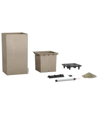 LECHUZA® Kunststoff-Topf Canto Stone, Quadratisch -Haus Pflanzen Welt 2182681 WE DE 001 LECHUZACantoColorsand30x30x56cm