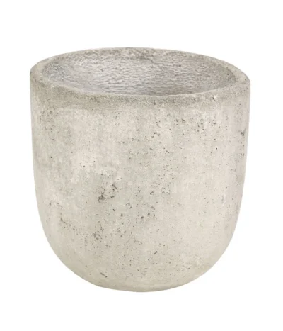 Dehner Beton-Übertopf Jimmy, Rund, Hellgrau