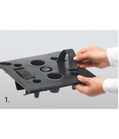 Dehner Kunststoff-Flechttopf Dallas, Quadratisch -Haus Pflanzen Welt 2460004 2460020 WE DE 002 EmsaKunststofftopf36x36cm