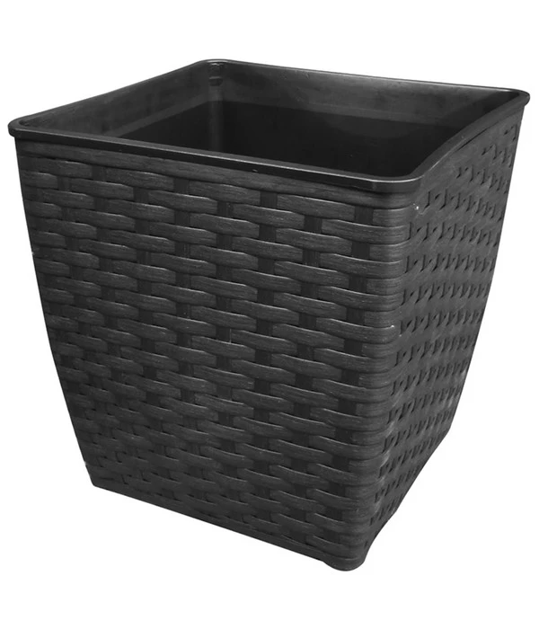 Polyrattan-Topf Madrid, Quadratisch 3 Polyrattan-Topf Madrid, Quadratisch