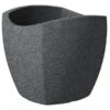 Scheurich Kunststoff-Topf Wave Globe Cubo, Schwarz-granit -Haus Pflanzen Welt 2508570 2508620 WE FS 001 ScheurichKunststoffTopfGlobeCubo