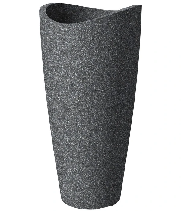 Scheurich Kunststoff-Vase Wave Globe High Slim, Ca. Ø39,5/H80 Cm, Schwarz-granit 3 Scheurich Kunststoff-Vase Wave Globe High Slim, Ca. Ø39,5/H80 Cm, Schwarz-granit