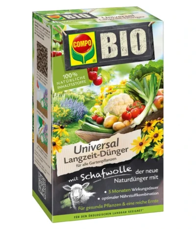 COMPO BIO Universal Langzeit-Dünger Mit Schafwolle, 2 Kg