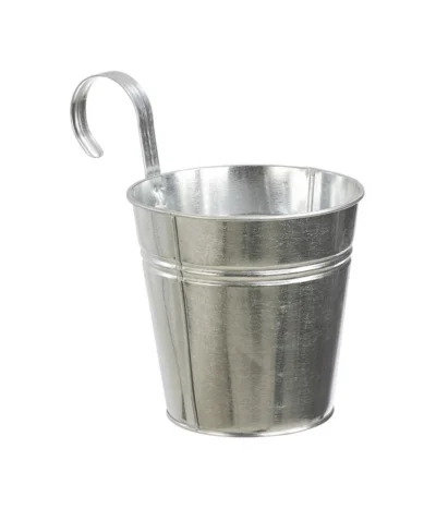 Zinktopf Mit Bügelhalter, Rund