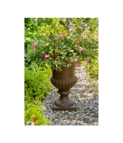 Esschert Design Französische Pflanzvase Aus Gusseisen, Dunkelbraun 8 Esschert Design Französische Pflanzvase Aus Gusseisen, Dunkelbraun -Haus Pflanzen Welt 2542637 WE MO 001 FranzoesischeVaseausGusseisenrostfarbenVaseBlumenvaseTopfBlumentopfPflanzvasePflanztopfPflanzgefaess