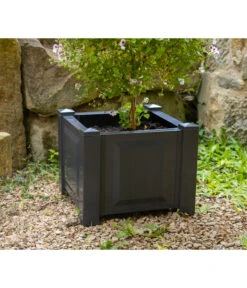 KHW Kunststoff-Pflanzkasten, 43 X 43 X 41 Cm -Haus Pflanzen Welt 2549376 WE DE 001 Kasten43cmanthrazit