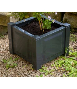 KHW Kunststoff-Pflanzkasten, 43 X 43 X 41 Cm -Haus Pflanzen Welt 2549376 WE DE 002 Kasten43cmanthrazit