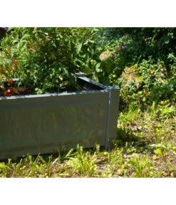 KHW Kunststoff-Pflanzkasten, 100 X 43 X 41 Cm -Haus Pflanzen Welt 2549483 WE DE 006 Pflanzkasten100cmanthrazit