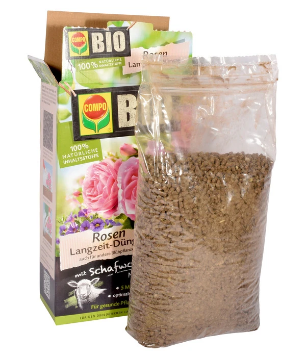 COMPO BIO Rosen Langzeit-Dünger Mit Schafwolle 4 COMPO BIO Rosen Langzeit-Dünger Mit Schafwolle – Bild 2