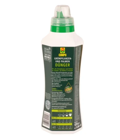 COMPO Grünpflanzen- Und Palmendünger, Flüssig, 1 L -Haus Pflanzen Welt 2739639 WE DE 002 COMPOGruenpflanzenundPalmenduengerfluessig1l
