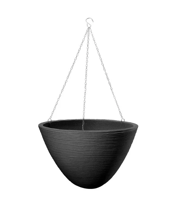 Kunststoff-Hängeampel San Diego, Rund, Dunkelgrau, Ca. Ø33/H25 Cm 3 Kunststoff-Hängeampel San Diego, Rund, Dunkelgrau, Ca. Ø33/H25 Cm