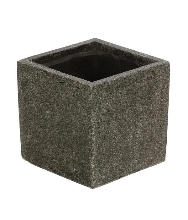 Dehner Polystone-Topf Auckland, Quadratisch, Grau 3 Dehner Polystone-Topf Auckland, Quadratisch, Grau
