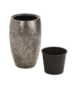 Dehner Polystone-Topf Moskau, Rund, Anthrazit, Ca. Ø45/H73 Cm -Haus Pflanzen Welt 2775625 WE DE 001 PolystoneTopfanthrazit
