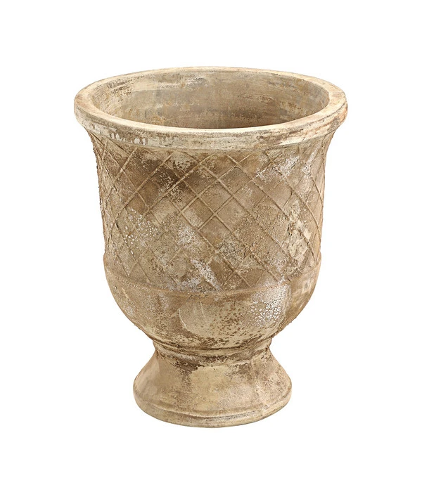 Terrakotta-Pokal Ferrara, Rund, Antik-terrakotta 3 Terrakotta-Pokal Ferrara, Rund, Antik-terrakotta