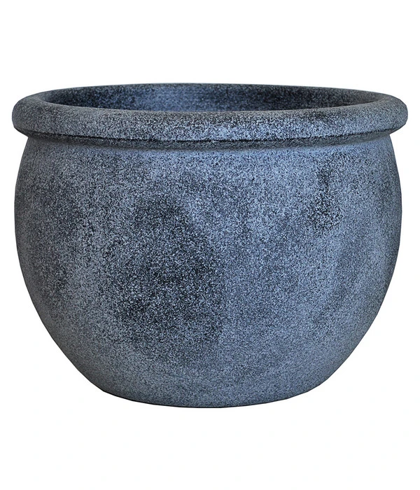 Vasar Kunststoff-Blumentopf Perugia, Rund, Grau 3 Vasar Kunststoff-Blumentopf Perugia, Rund, Grau