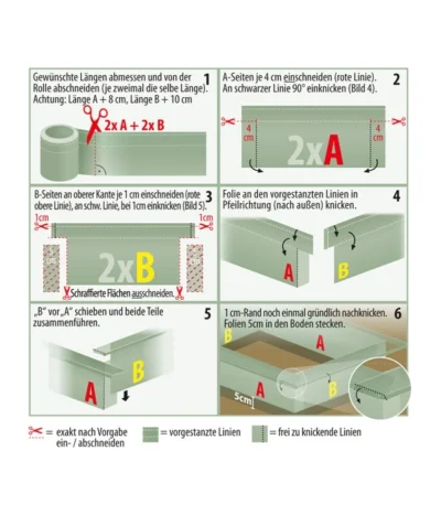 Windhager Schneckenbarriere, 20 Cm X 8 M -Haus Pflanzen Welt 2864932 WE DE 001 schneckenbarriereskizzeanleitungtext
