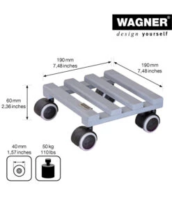 Wagner Pflanzenroller Creo, Ø 19 Cm 20 Wagner Pflanzenroller Creo, Ø 19 Cm -Haus Pflanzen Welt 2913945 WE DE 001 PflRollerCreo19X19CM