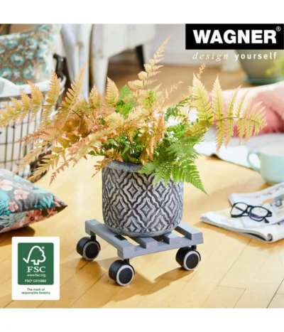 Wagner Pflanzenroller Creo, Ø 19 Cm -Haus Pflanzen Welt 2913945 WE MO 001 PflRollerCreo19X19CM