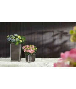Dehner WPC-Pflanztopf Inkl. Kunststoff-Einsatz, Anthrazit -Haus Pflanzen Welt 3220589 3220985 WE MO 001 DehnerPolystone PflanztopfinklKunststoff EinsatzanthrazitBlumenkuebel