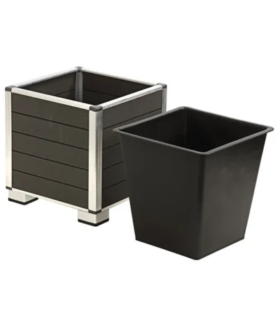 Dehner WPC-Topf Inkl. Kunststoff-Einsatz, Anthrazit 9 Dehner WPC-Topf Inkl. Kunststoff-Einsatz, Anthrazit -Haus Pflanzen Welt 3220589 WE DE 002 PolystoneTopfinklKunststoffEinsatzBlumentopf