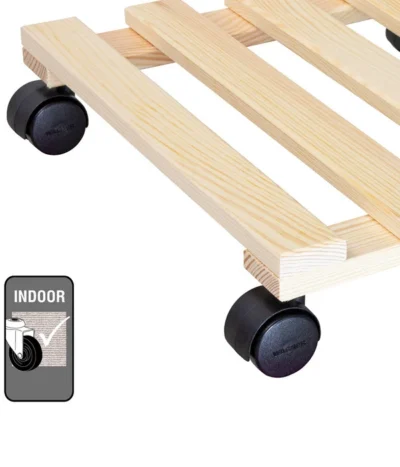 Wagner Pflanzroller Kiefer, 35 X 35 Cm -Haus Pflanzen Welt 3521895 WE IG 004 PFLROLLERHOLZ35X35CM