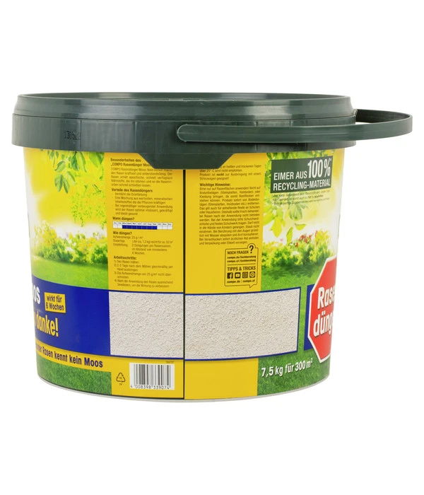COMPO Rasendünger Moos - Nein Danke! 7,5 Kg 4 COMPO Rasendünger Moos - Nein Danke! 7,5 Kg – Bild 2