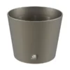 Übertopf Aus Kunststoff, Rund -Haus Pflanzen Welt 3621224 BildFS 001 LeniKunststoffUebertopfKunTopfDklSilber14Cm