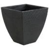 Dehner Kunststoff-Topf Capri In Riffeloptik, Anthrazit, Ca. B40/H42/T40 Cm -Haus Pflanzen Welt 3697364 WE FS 001 KunststoffTopfRille40x40cmanthrazitBlumentopf