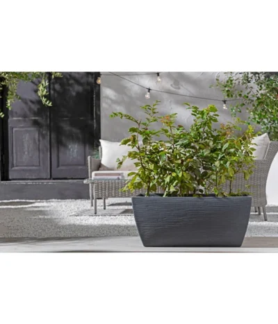 Kunststoff-Pflanzkasten Rille, Ca. B80/H34/T40 Cm, Anthrazit 8 Kunststoff-Pflanzkasten Rille, Ca. B80/H34/T40 Cm, Anthrazit -Haus Pflanzen Welt 3697406 WE MO 002 KunsstoffKastenRillen