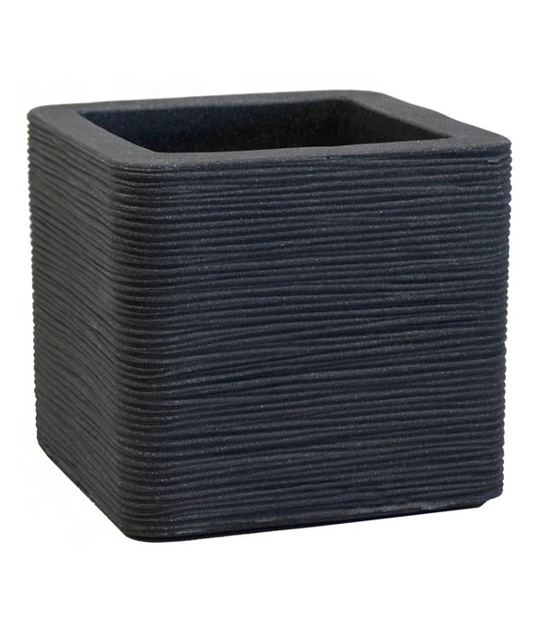 Kunststoff-Topf Rille, Anthrazit 3 Kunststoff-Topf Rille, Anthrazit