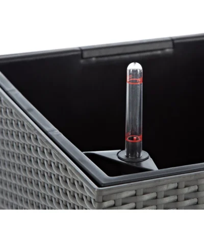 LECHUZA® Kunststoff-Topf Cubico Cottage -Haus Pflanzen Welt 3698255 BildD 003 LechuzaCobicoCottageBlumenkuebelMitBewaesserungssystemCubicoCottage40Granit