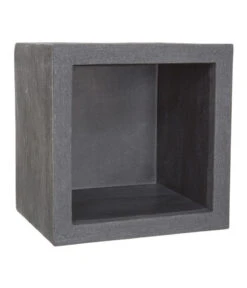 Dehner Kunststoff-Blumenkübel Palermo, Anthrazit -Haus Pflanzen Welt 3728151 BildD 001 DehnerBlumenkuebelAusKunststoffKunstTopfKubus40X40x34