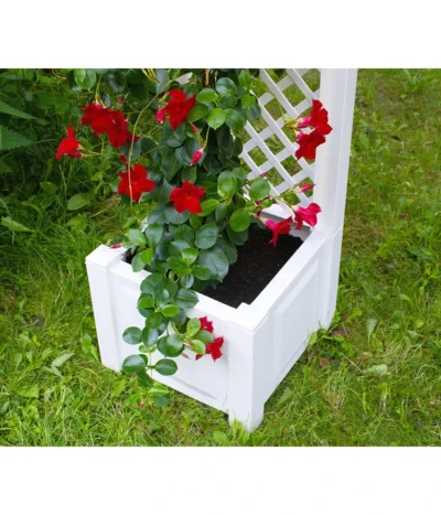 KHW Kunststoff-Pflanzkasten Mit Spalier, 43 X 43 X 140 Cm 16 KHW Kunststoff-Pflanzkasten Mit Spalier, 43 X 43 X 140 Cm -Haus Pflanzen Welt 3913688 WE DE 004 KastenSpalier43weiss