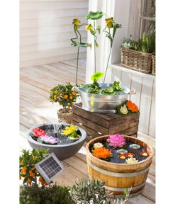 Holz-Weinfasskübel, Rund, Braun 14 Holz-Weinfasskübel, Rund, Braun -Haus Pflanzen Welt 3923653 WE MO 001 EsotecSolarpumpensystemRiminiSPumpeWasserpumpeSolarpumpe