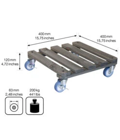 Wagner Pflanzroller, 40 X 40 Xm -Haus Pflanzen Welt 4006433 WE BG 003 MULTIROLLERANTHRAZIT