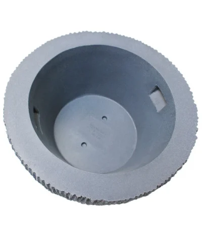 Roto Kunststoff-Blumentopf Samba, Konisch, Ø 62 Cm, Grau -Haus Pflanzen Welt 4056404 WE DE 001 KunststoffBlumentopfSambakonisch62cmgrauBlumenvasePflanztopf