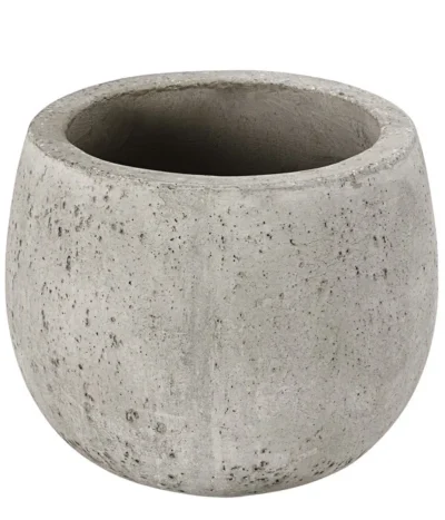Dehner Leichtbeton-Topf Balloon Stone, Grau