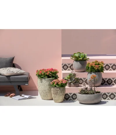 Dehner Leichtbeton-Topf Balloon Stone, Grau -Haus Pflanzen Welt 4058046 4058087 4057972 WE MO 005 DehnerLeichtbetonTopfBalloon 1