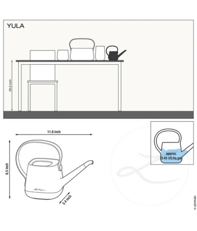 LECHUZA® YULA Gießkanne, 1,7 L 17 LECHUZA® YULA Gießkanne, 1,7 L -Haus Pflanzen Welt 4065884 WE IG 001 LechuzaYula