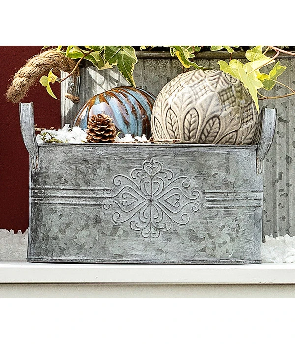 Dehner Zinkschale Mit Henkel 3 Dehner Zinkschale Mit Henkel